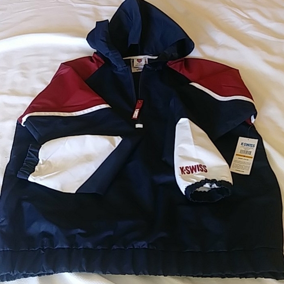 K-SWISS MY BLOCK WATER RESISTANT WINDBREAKER NWT - Picture 3 of 13